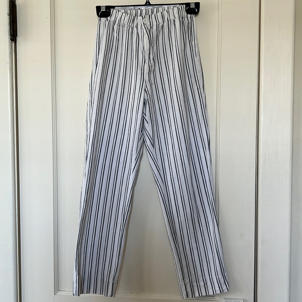 Tight Striped Blue Pants